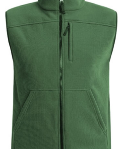 CHALECO ACHERSENCILLO VERDE - Chaleco en impermeable, dril, algodon perchado, cremallera superior izquieda bolsillos cruzados, con o sin guata, bordado segun logo corporativo.